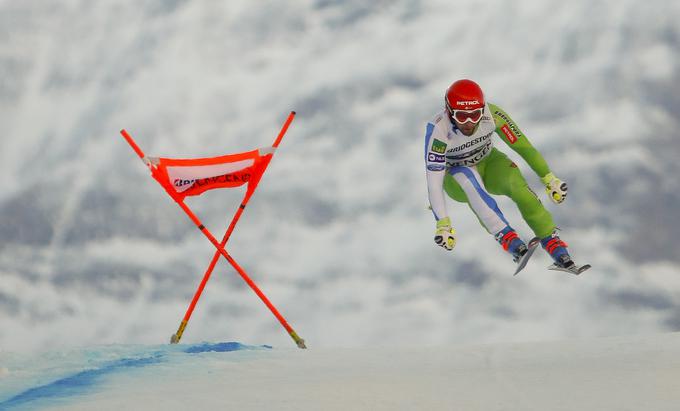 Martin Čater je bil v smuku 13., v slalomu pa je po napaki pokvaril uvrstitev. | Foto: Reuters