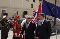 Juncker in Plenković v Zagrebu ponovila stališča o arbitražnem sporu