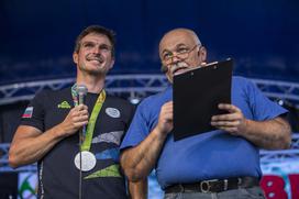 Peter Kauzer sprejem Hrastnik Rio 2016
