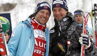 Svindal brez trenerja, a z novo opremo