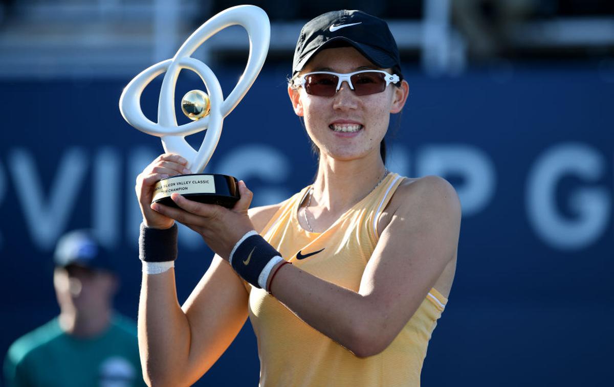 Zheng Saisai | Kitajka Zheng Saisai je zmagovalka na teniškem turnirju WTA v San Joseju z nagradnim skladom 731 tisoč dolarjev. | Foto Getty Images