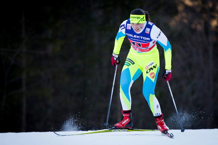 Eva Urevc je bila v kvalifikacijah odlična, v izločilnih dvobojih pa ji smuči niso stekle. | Foto: Urban Urbanc/Sportida