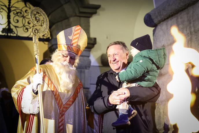 V Ljubljani že dočakali Miklavža #foto