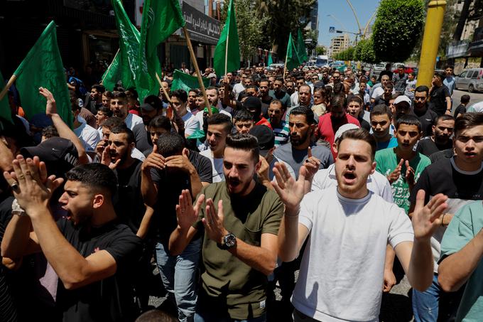 Palestinski protesti po umoru Hanije | Foto: Reuters