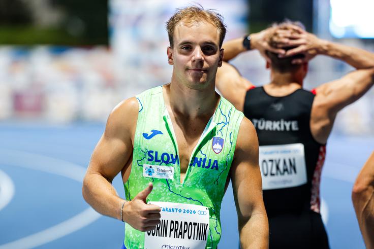 Čurin Prapotnik z bronom ni bil povsem zadovoljen, zaveda se, da bi lahko osvojil zlato. | Foto: Aleš Fevžer