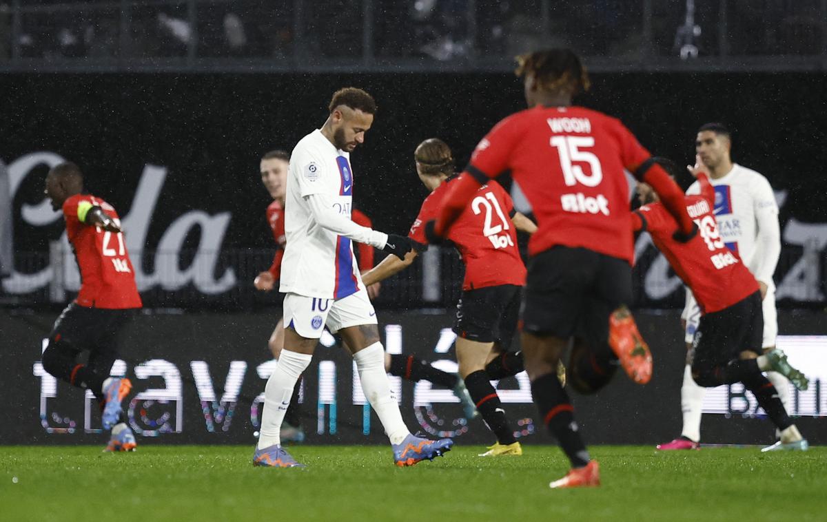 PSG : Rennes | PSG je bil poražen drugič v sezoni. | Foto Reuters