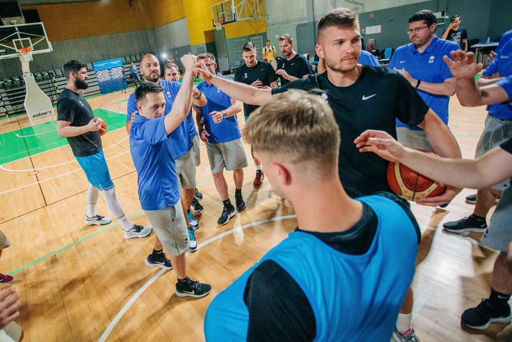 Slovenci se vneto pripravljajo na kvalifikacijski tekmi prihodnji teden. | Foto: Siniša Kanižaj / Sportida