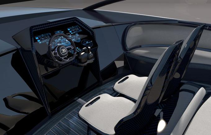 Krmilo v obliki avtomobilskega volana spominja tudi na ekskluzivnost chirona, naslednika bugatti veyrona. | Foto: Bugatti