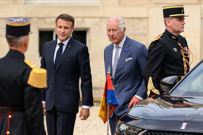 Karel III. in Emmanuel Macron | Foto Reuters