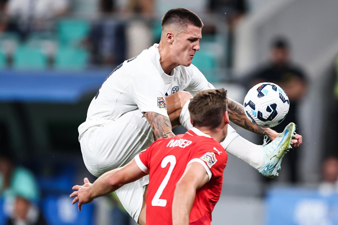 Benjamin Šeško jogou com muita confiança. | Foto: www.alesfevzer.com