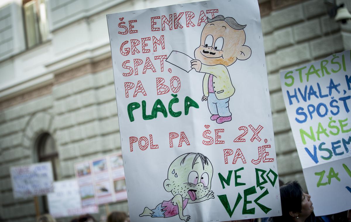 Stavka Ljubljana | Na ZSSS in v sindikatu Pergam nočejo špekulirati, koliko ljudi se bo prihodnjo sredo udeležilo protestnega shoda za višje plače. | Foto Ana Kovač