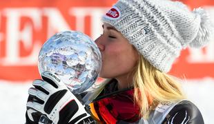 Shiffrinova peti slalomski globus potrdila s suvereno zmago