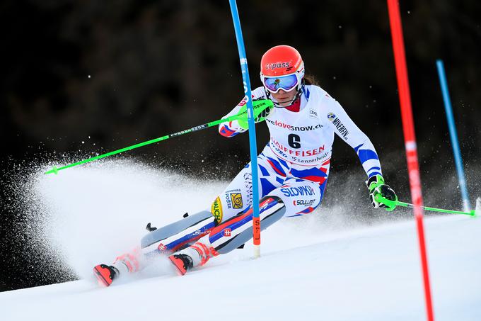 Vlhova je edina, ki je v tej sezoni odščipnila slalomsko zmago Shiffrinovi. | Foto: Getty Images