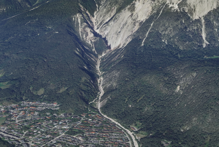 Globel Arzbergklamm, kjer se je smrtno ponesrečil avstrijski bankir.  | Foto: Google Zemljevidi