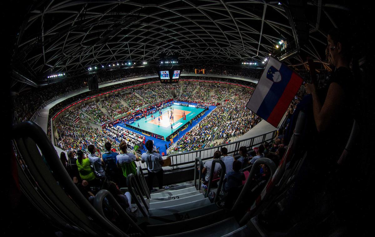 EuroVolley2019: Slovenija - Rusija | Dvorana Stožice na odbojkarskih tekmah sprejme skoraj 12.500 gledalcev. | Foto Grega Valančič/Sportida