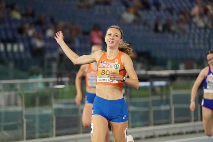 Femke Bol je uprizorila novo izjemno predstavo na 400 m ovire ter zmagala z 52,49 sekunde.  | Foto: Guliverimage