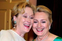 Foto: Tudi Hillary in Meryl se radi fotkata z mobilnikom