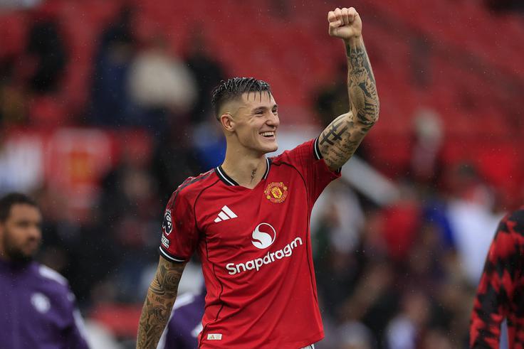 Na seznamu petih najdražjih prestopov je na tretjem mestu tudi selitev slovenskega zvezdnika Benjamina Šeška iz Leipziga v Manchester United.  | Foto: Guliverimage