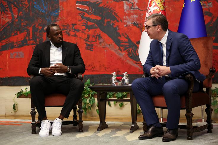 Usain Bolt Aleksandar Vučić | Foto: Reuters