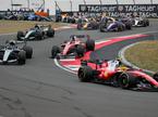 Šanghaj štart Lewis Hamilton Charles Leclerc Kimi Antonelli