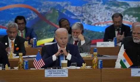 Biden podpira Ukrajino in pritiska na Hamas