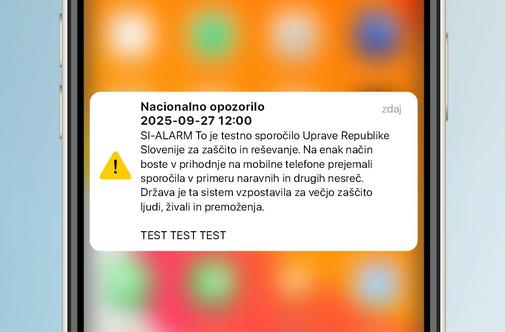 Zadnjo septembrsko soboto bodo telefoni zapiskali, a tokrat ne bo šlo za preplah