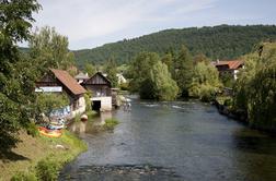 Krka v Podbočju ponoči dosegla največji pretok