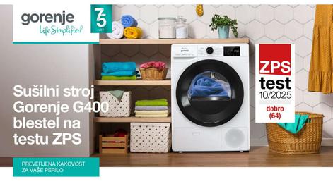 Sušilni stroji Gorenje in Hisense navdušili na testu ZPS