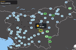 Danes in jutri plohe in nevihte, na zahodu še kar na suhem #animacija