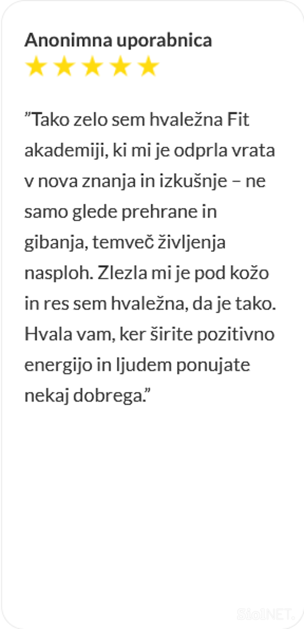 Fit akademija 17, Patricia Pangeršič