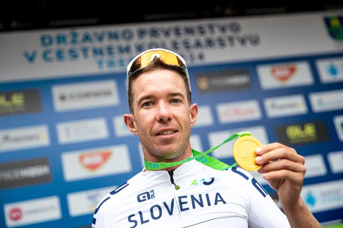 Domen Novak DP 2024 | Domen Novak bo danes branil državni naslov. Člani ter starejši mladinci bodo 180,8 km dolgo preizkušnjo z osmimi krogi začeli ob 14. uri, najboljši pa bodo ciljno črto prečkali okoli 18.30. | Foto Sportida