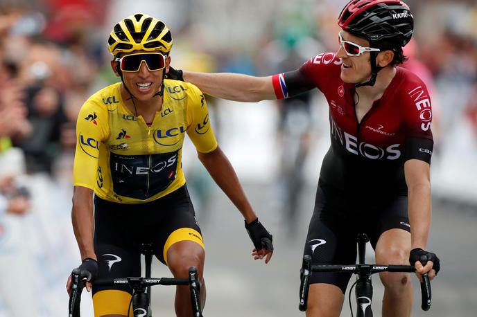 Egan Bernal Geraint Thomas | Egan Bernal za zdaj ni v načrtu za Tour de France, zato pa je Geraint Thomas. | Foto Reuters