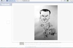 Karikature so hud posel