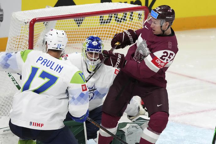 SP v hokeju 2023, slovenska hokejska reprezentanca : Latvija | Slovenski hokejisti so tesno, z 2:3, izgubili z Latvijci. | Foto Guliverimage