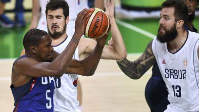 Ameriški košarkarji so se v finalu poigrali s Srbi, bron Špancem