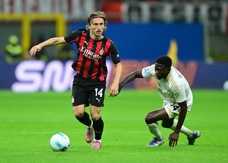 AC Milan, Luka Modrić Milan je prišel do točke. | Foto: Reuters