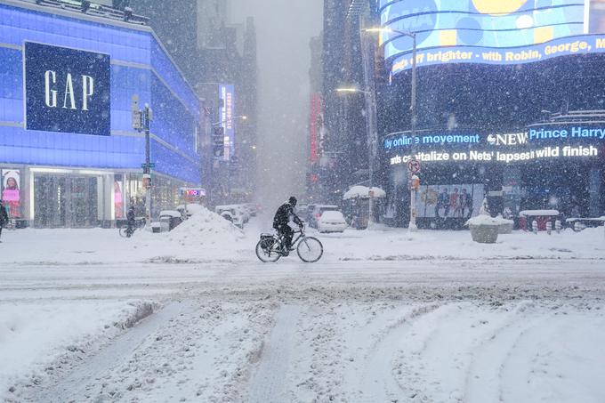 Snežni metež v New Yorku | Foto: Reuters