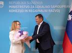 Monika Kirbiš Rojs in Aleksander Jevšek