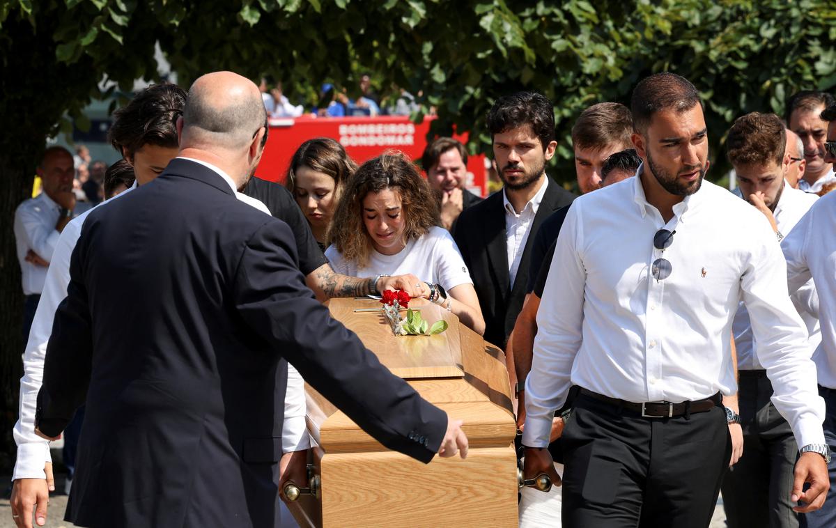 Diogo Jota pogreb | Rute Cardoso je svojega moža Dioga Joto izgubila le nekaj dni po poroki. | Foto Reuters