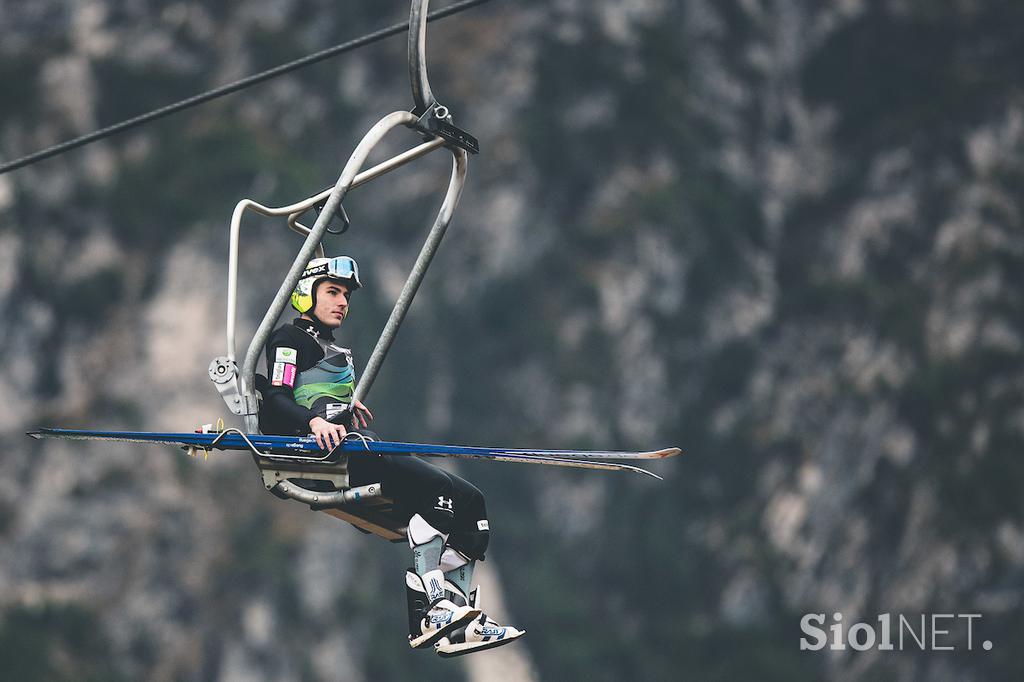 Skakalci trening Planica