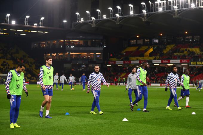 Chelsea je v sredo na štadionu Vicarage Road premagal Watford z 2:1. | Foto: Reuters
