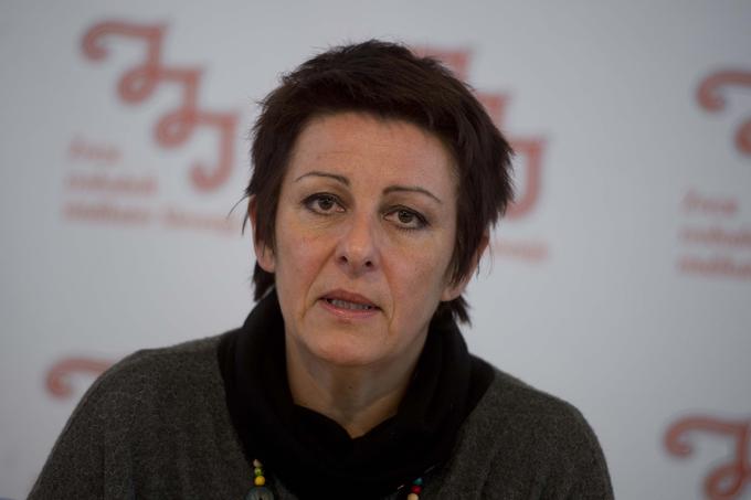Predsednica Zveze svobodnih sindikatov Slovenije (ZSSS) Lidija Jerkič poudarja, da sindikati januarja pričakujejo najmanj 4,5-odstotno zvišanje sedanje minimalne plače. | Foto: Matej Leskovšek
