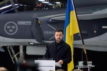 Volodimir Zelenski in JAS 39 gripen