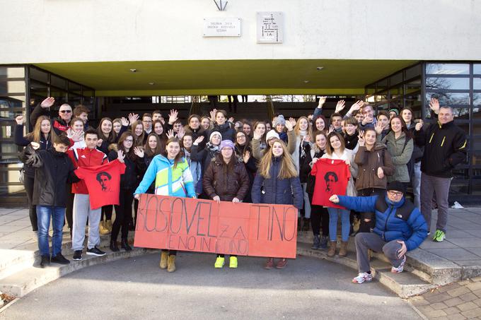 Projekt Tina, hvala ti! je povezal mlade navijače, od vrtca do srednje šole. 
 | Foto: 