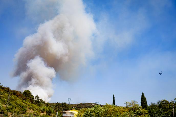 Požar Kras | Ekstremna suša je prinesla tudi večja tveganja za nastanek požarov v naravi, kar se je odrazilo v tem, da je lansko poletje prineslo največji obseg izpustov zaradi požarov v Evropski uniji in Veliki Britaniji. | Foto Ana Kovač