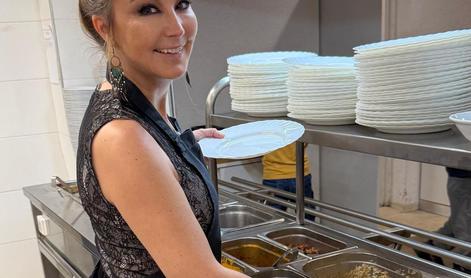 Saša Lendero se je preizkusila v novem poklicu