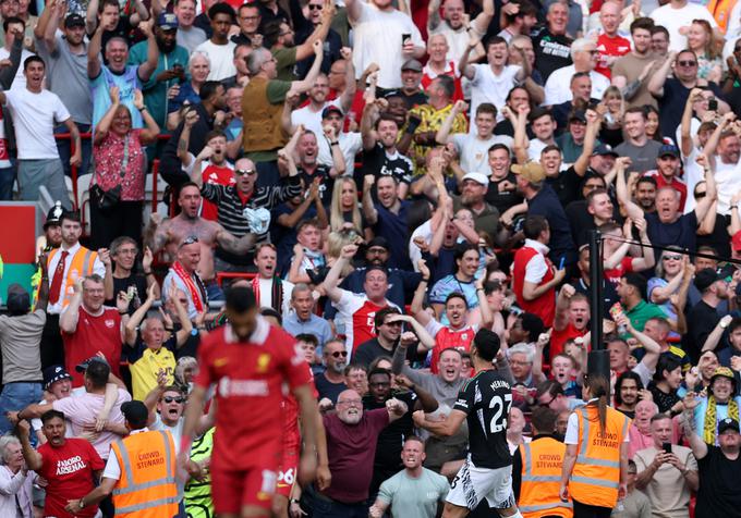 Mikel Merino je v 70. minuti izenačil na 2:2 in preprečil poraz topničarjev na Anfieldu. | Foto: Reuters