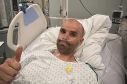 Luka Mezgec po padcu v bolnišnico