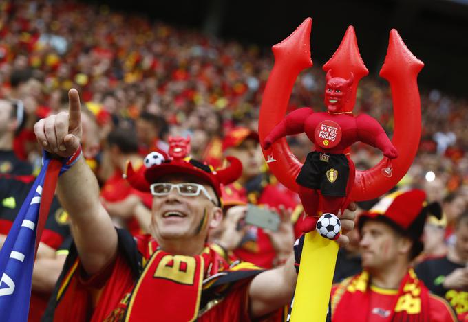 Rdeči hudiči stiskajo pesti za belgijske nogometaše. | Foto: Reuters