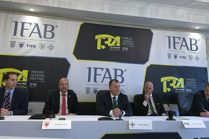 Ifab | Mednarodni odbor za nogometna pravila Ifab bo v soboto zasedal na Škotskem. | Foto Guliverimage